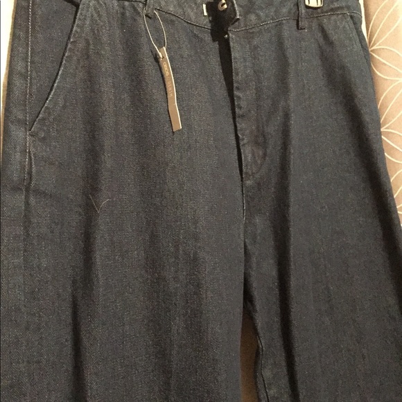 ASOS High Waisted Wise Leg Blue Jeans - Picture 4 of 4